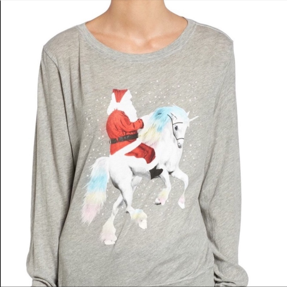 Wildfox Santa riding Unicorn L/S - Picture 13 of 13